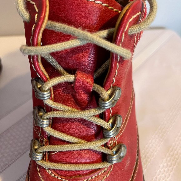 Josef Siebel Red Ankle Boots - Picture 8 of 11